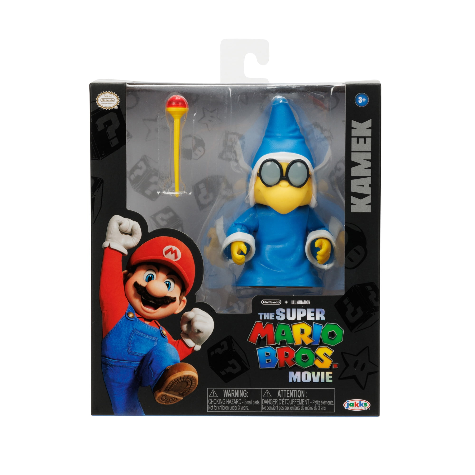 Super mario bros movie inch kamek action figure with wand accessory