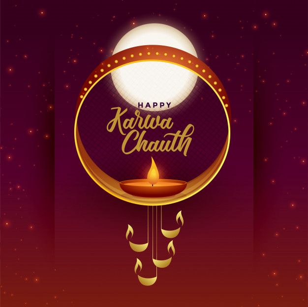 Free vector happy karwa chauth background happy karwa chauth images happy karwa chauth karva chauth wishes