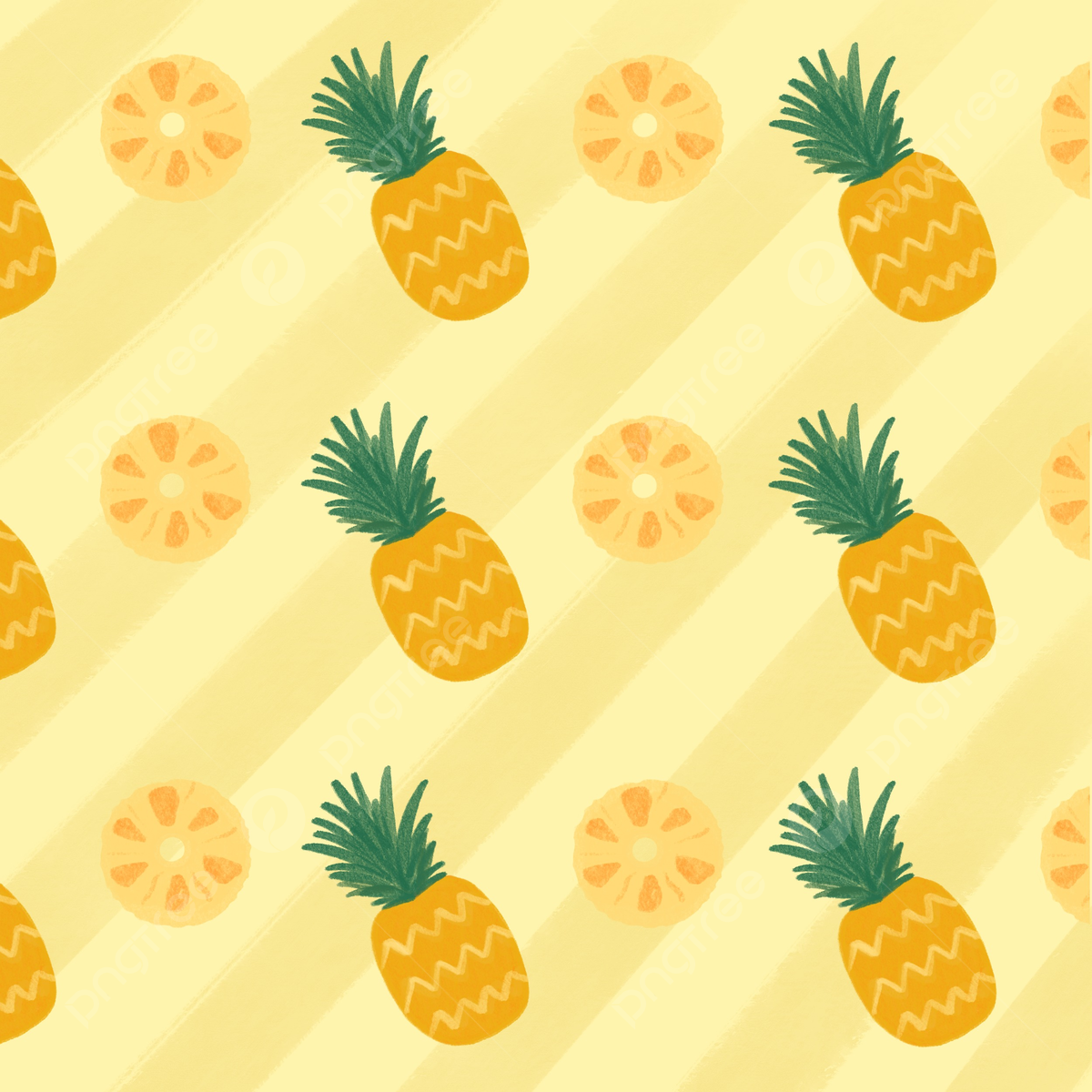 Cute pineapple summer fruit pattern background summer fruit pattern background image for free download