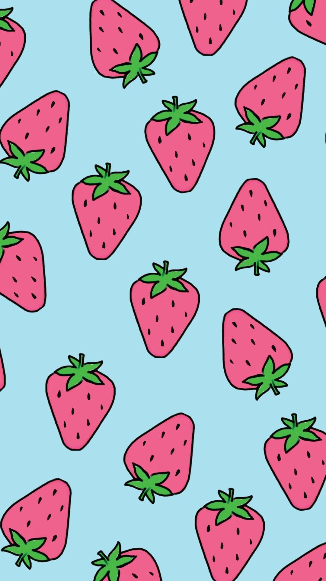 Cute strawberry iphone wallpapers