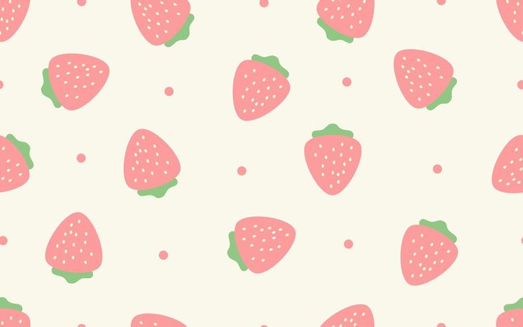 Strawberry seamless pattern cute desktop wallpaper cute laptop wallpaper wallpaper iphone cute