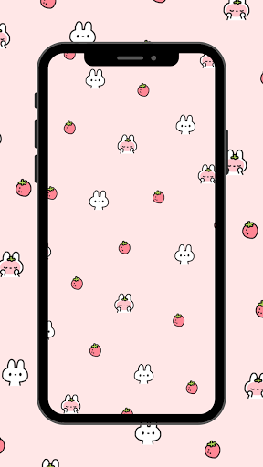 Download strawberry backgrounds cute kawaii wallpapers free for android