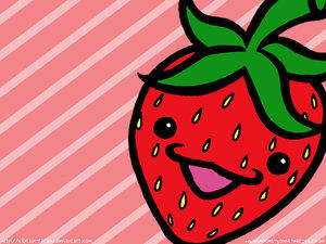 Strawberry wallpaper by kawaii