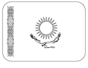 Flag of kazakhstan coloring page free printable coloring pages
