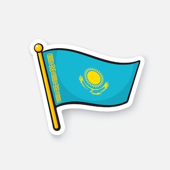 Page kazakhstan isolated vectors illustrations for free download