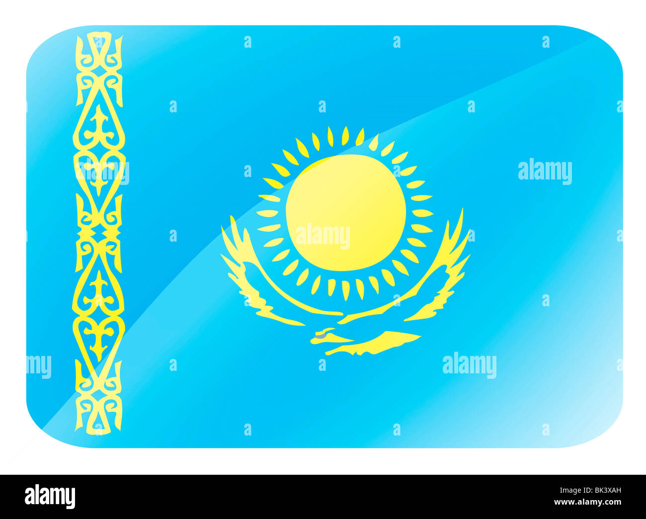 Kazakhstan flag hi