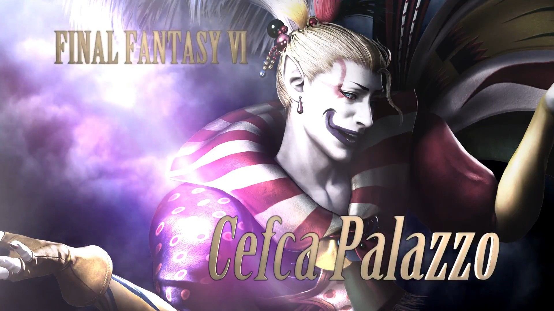 Dissidia final fantasy goes crazy clown with kefka palazzo from final fantasy vi