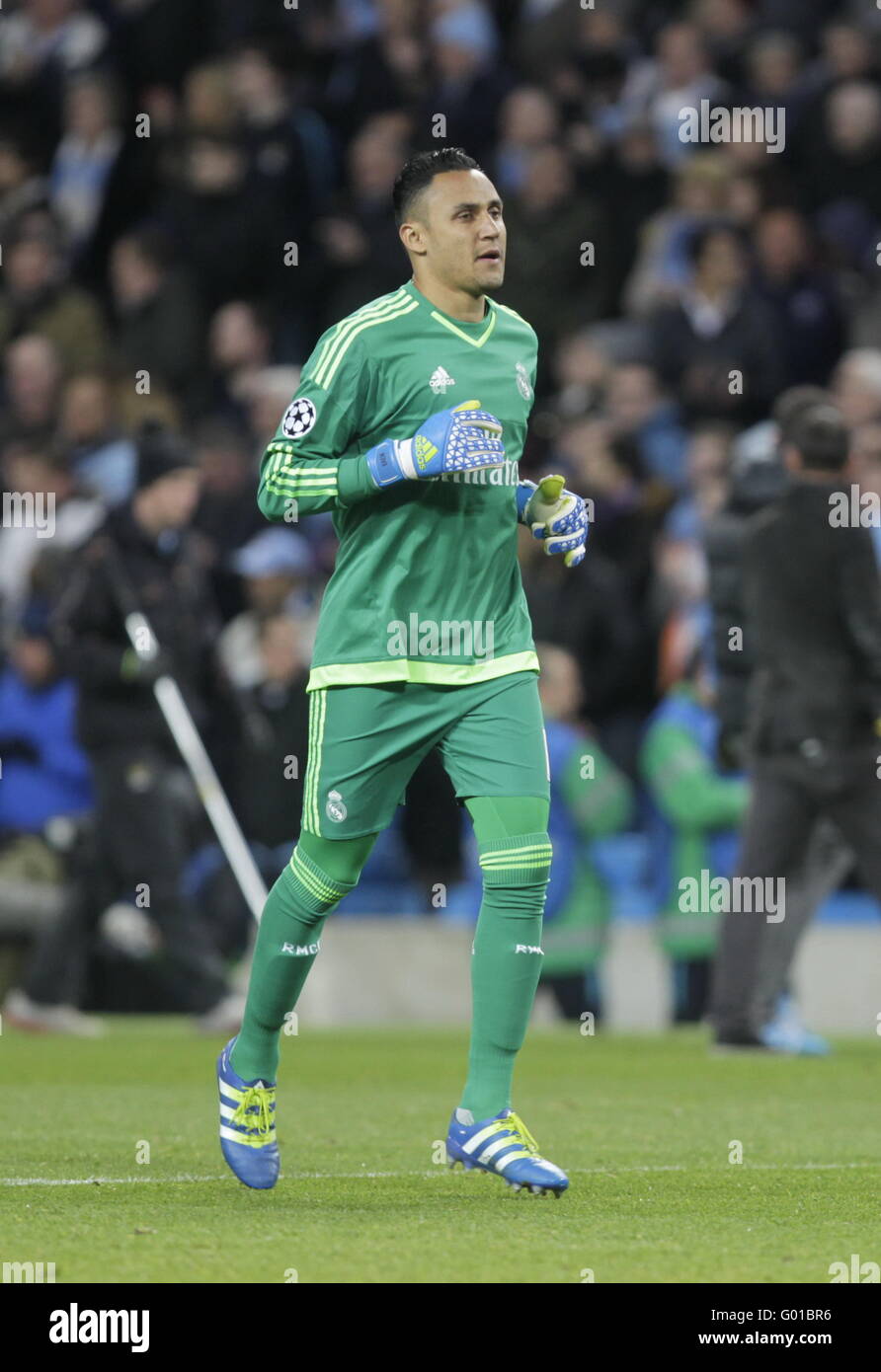 Keylor navas of real madrid in action during the match of champions league manchester city
