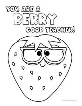 Teacher appreciation gift coloring pages printable free tpt