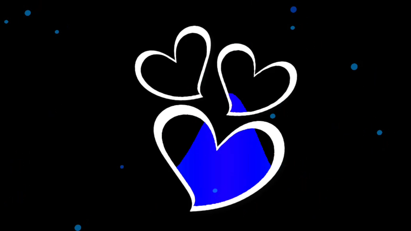 Blue heart visualizer for kemaster heart template heart black screen template templateâ heart template banner background images iphone background images