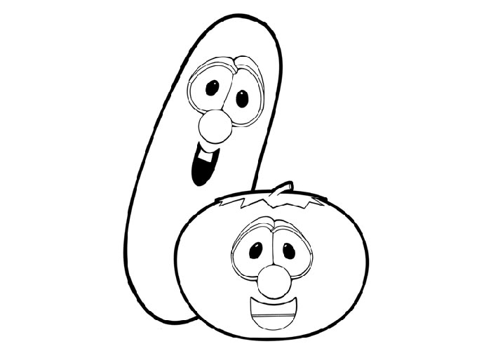 Veggie tales bob and larry coloring pages