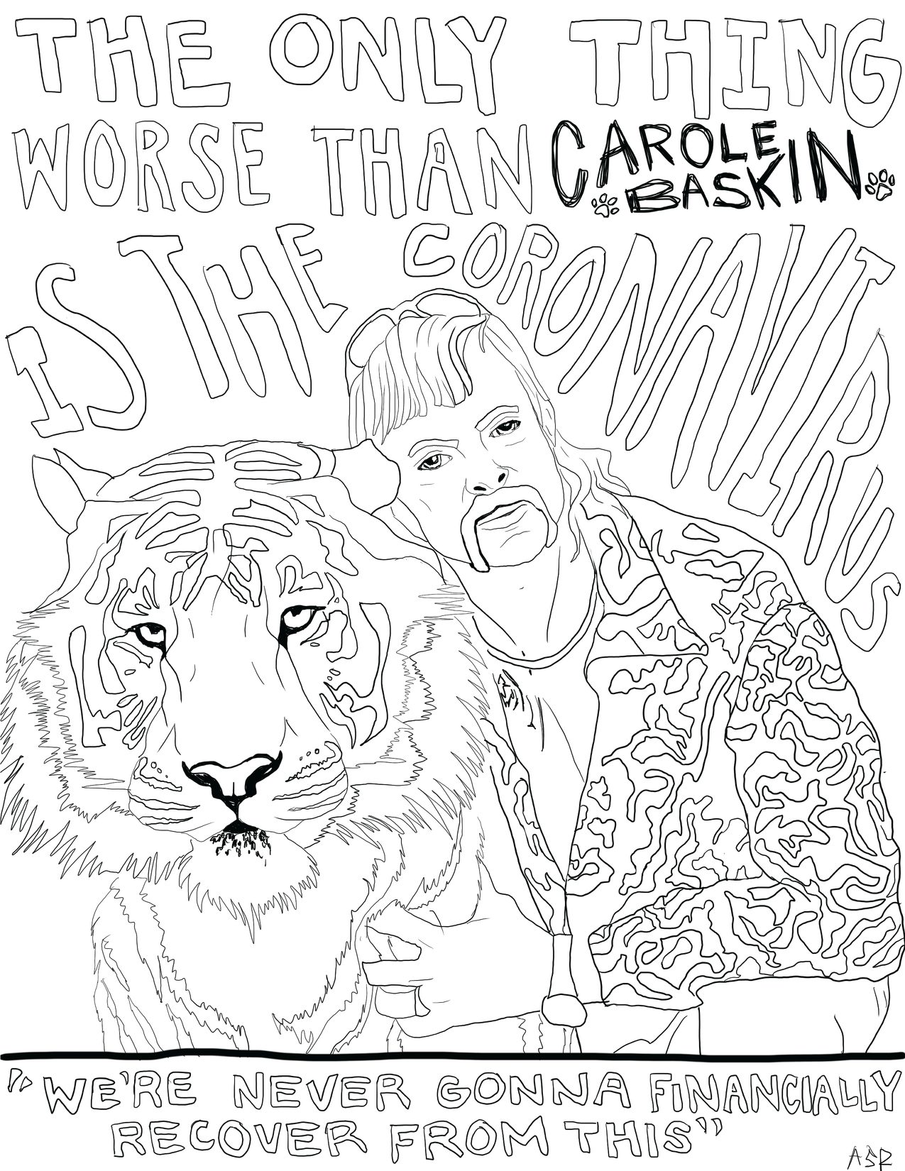 Best quarantine coloring pages tiger king mamma mia more
