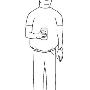 King of the hill coloring pages printable for free download