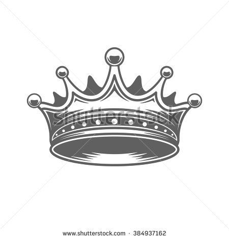 King crown logo vector illustration royal crown silhouette isolated on white background vector object â crown tattoo design crown tattoo men king crown tattoo