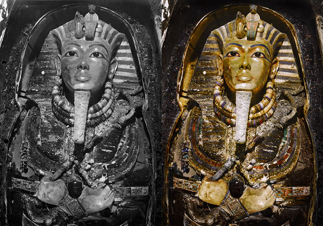 See glorious color photos of king tuts tomb