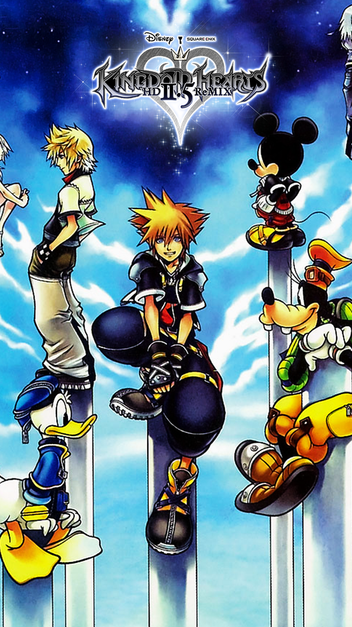 Kingdom hearts hd remix iphone wallpaper by happychappy on