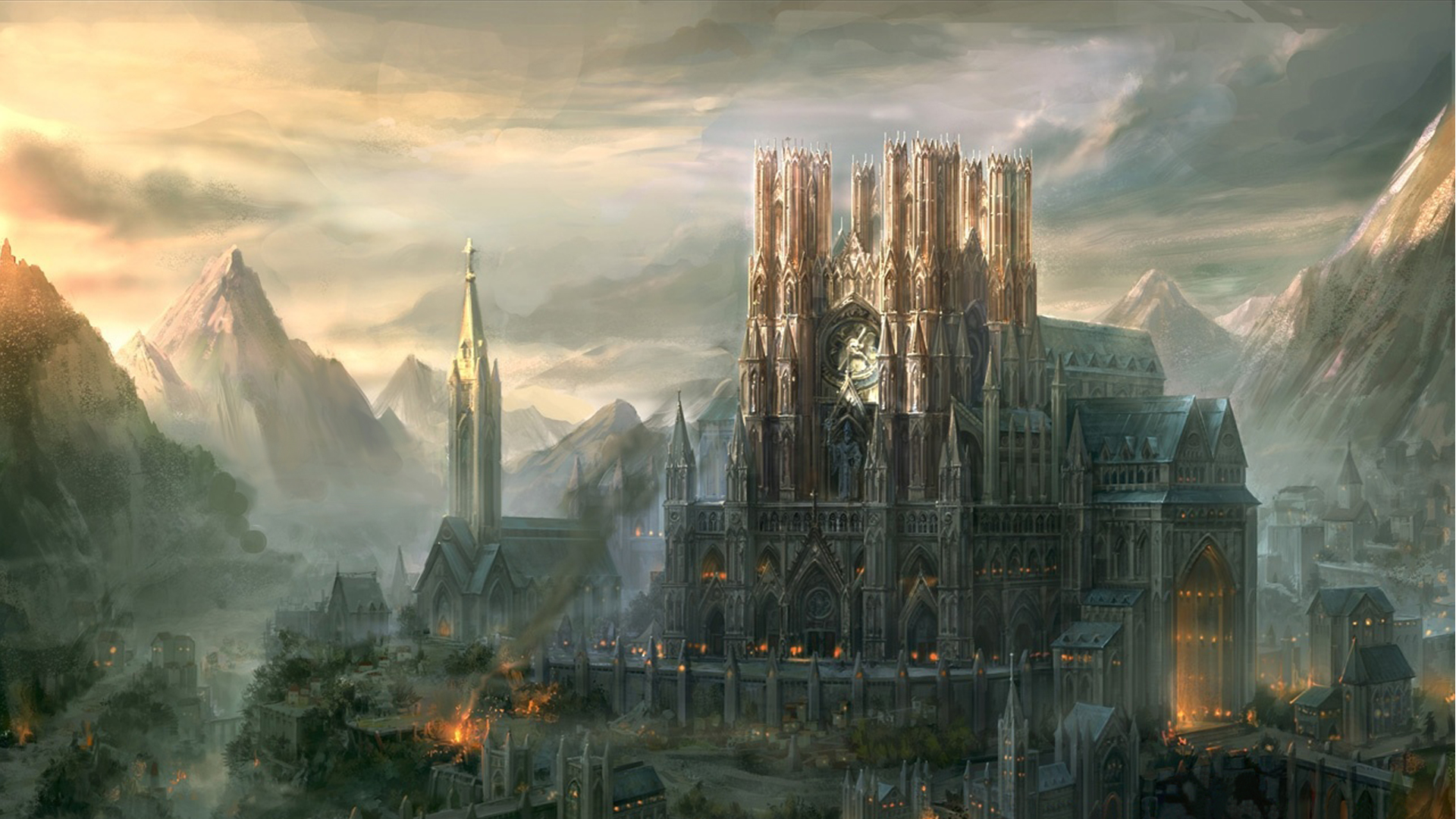 Hd desktop fantasy city kingdom under fire download free picture