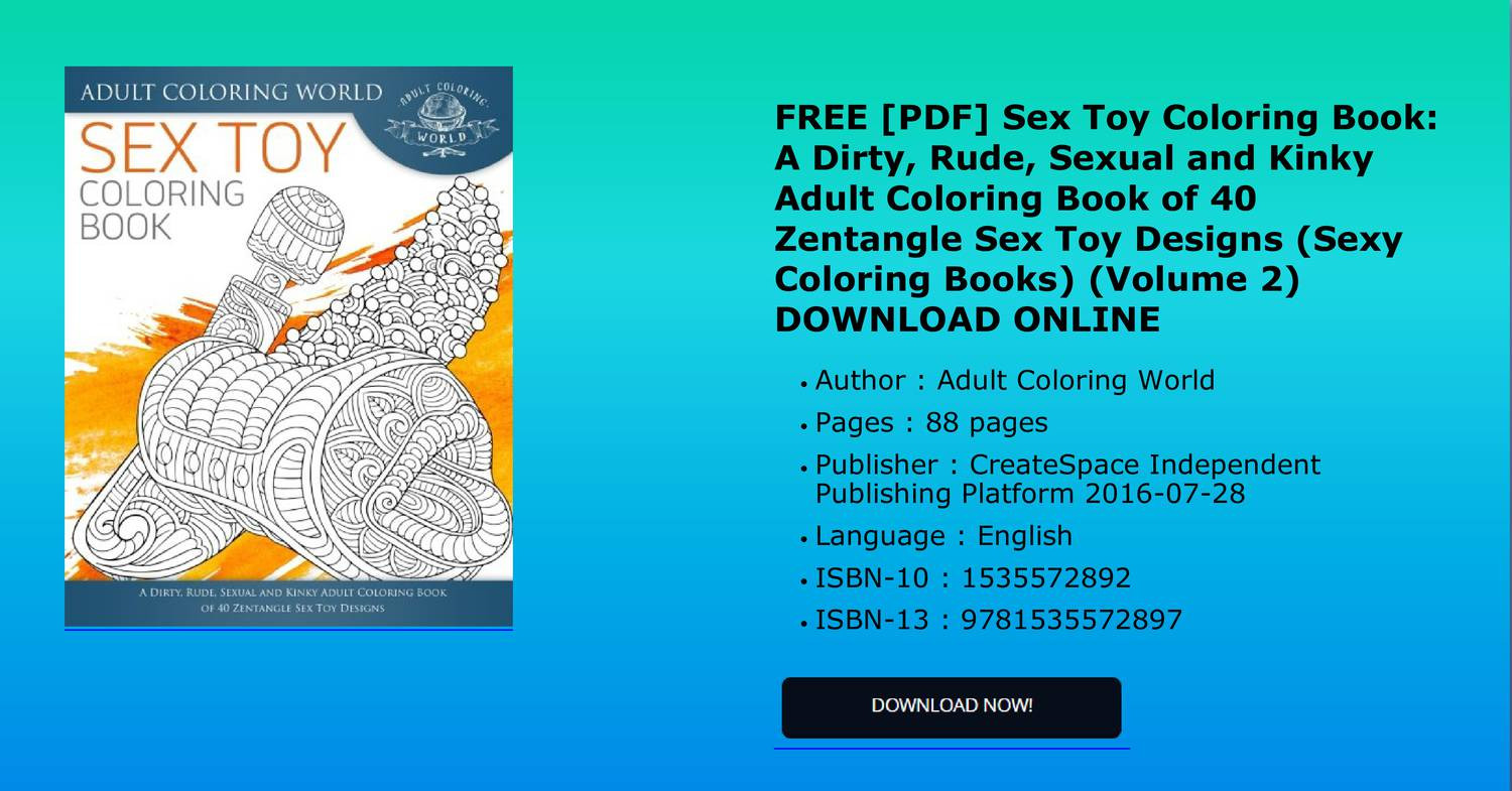 Free pdf sex toy coloring book a dirty rude sexual and kinky adult coloring book of zentangle pdf
