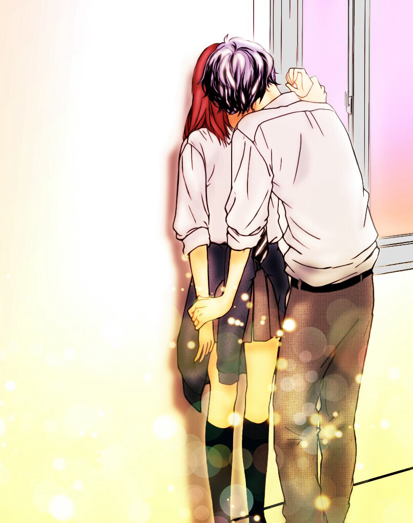 Anime anime kiss anime love