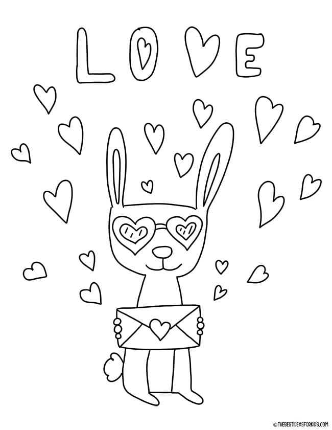 Valentines day coloring pages free printables