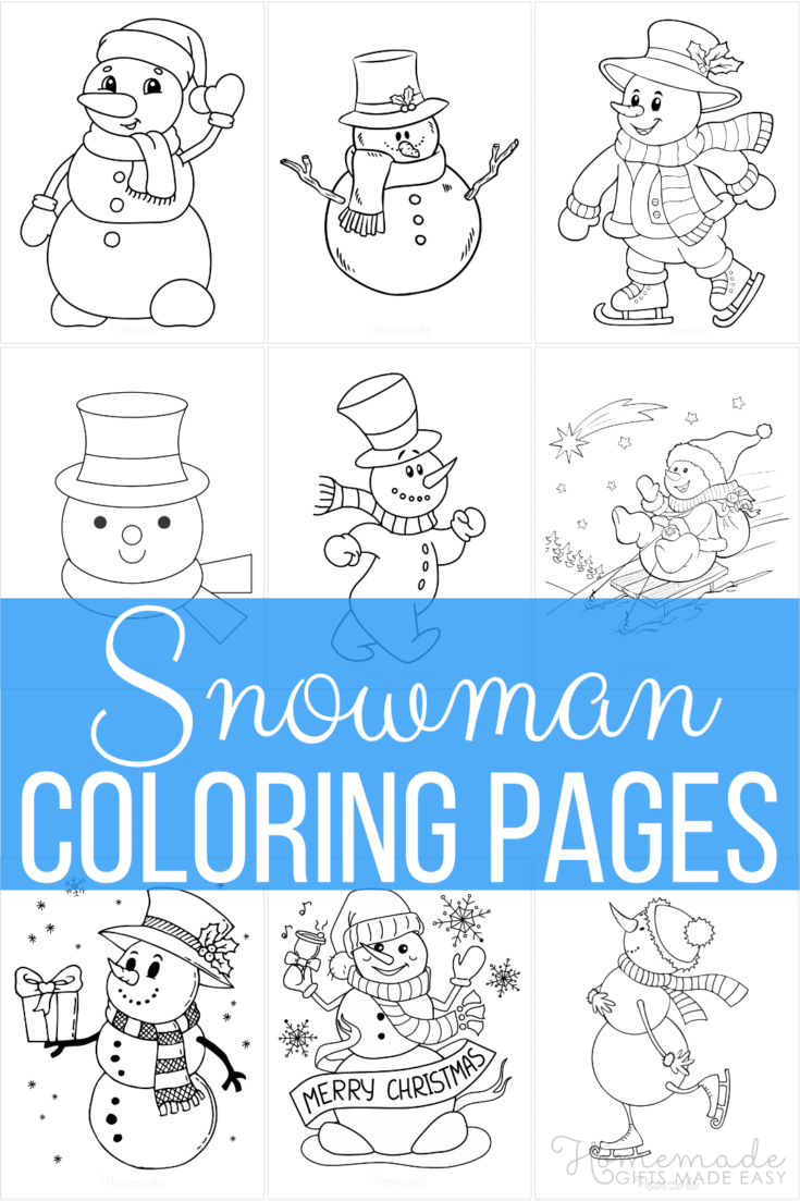 Free winter coloring pages