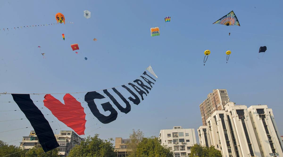 International kite festival kickstarts in ahmedabad after an hiatus of two years cities newsthe indian express