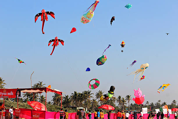 Kite festival india stock photos pictures royalty