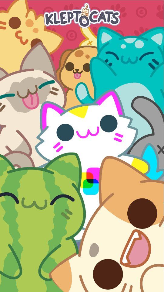 Selfie kleptocats wallpaper klepto cat kawaii animals kitty games