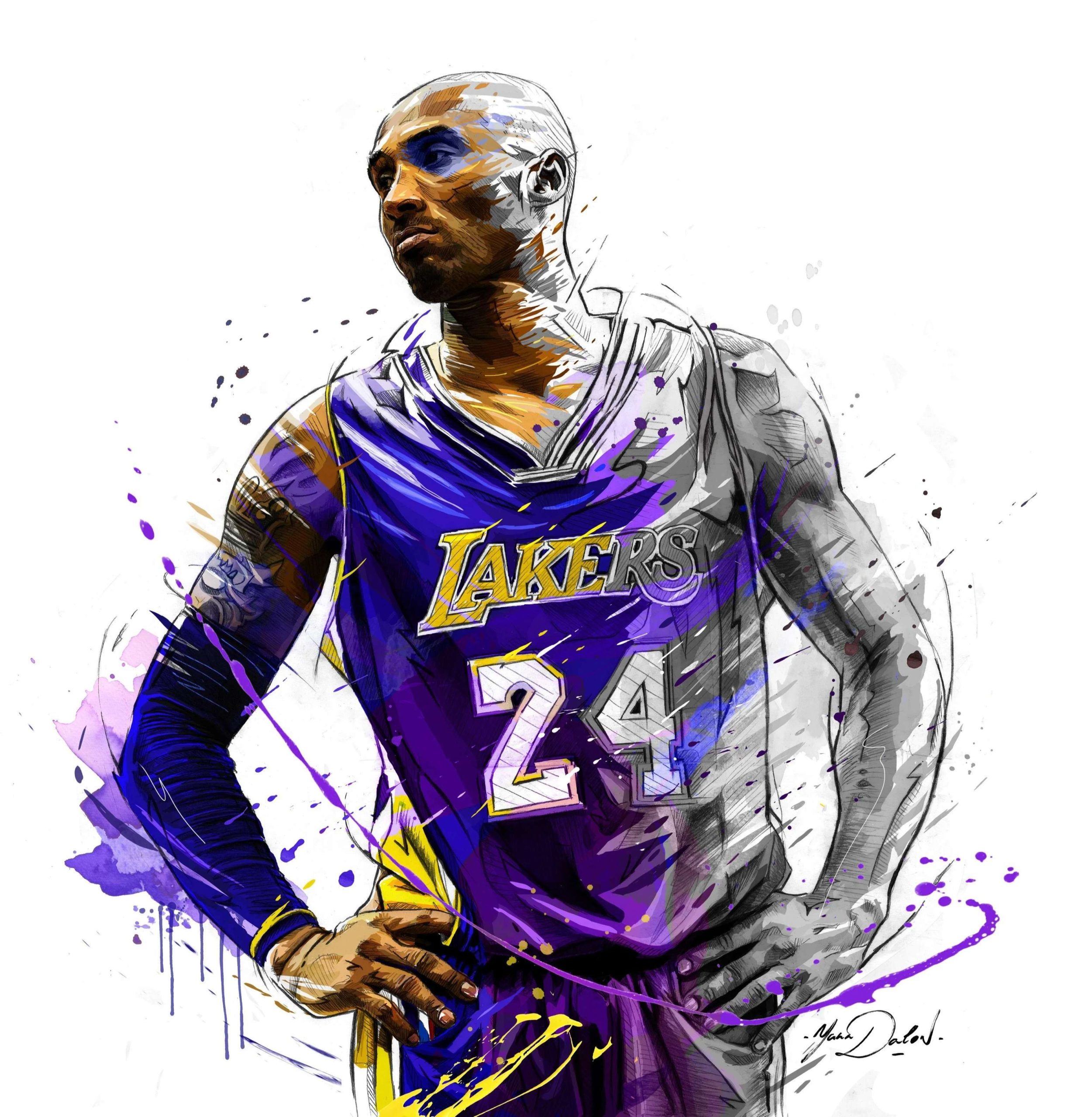 Kobe bryant art wallpapers poster unique basketball gifts