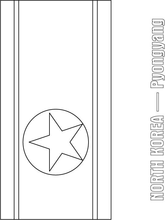 North korea flag coloring page download free north korea flag coloring page for kids best coloring pages