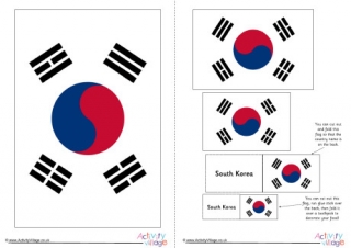 South korea flag louring page