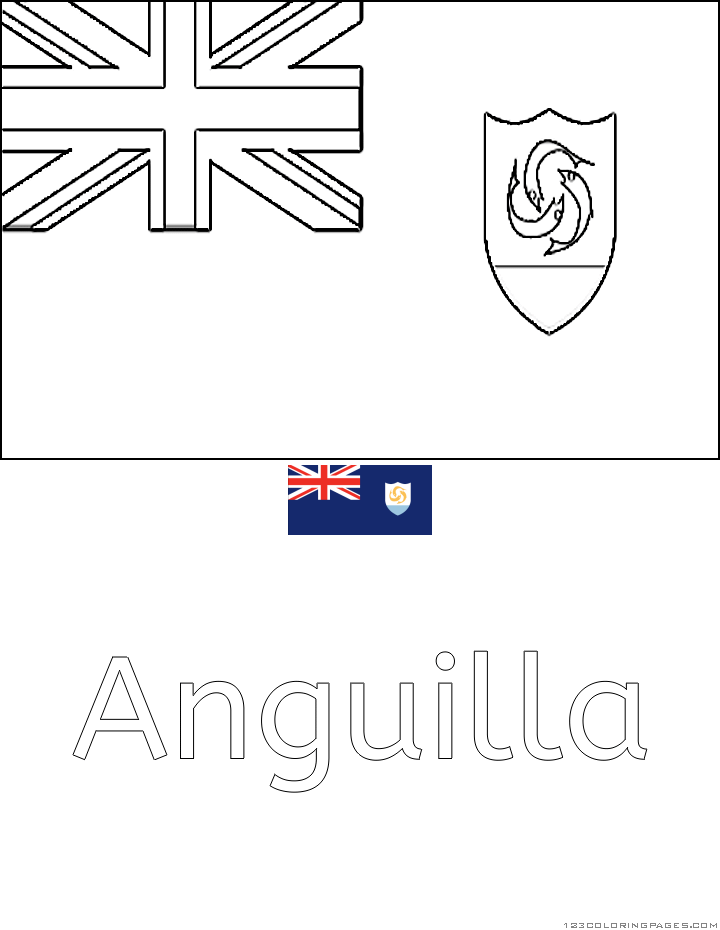 Country flags coloring pages