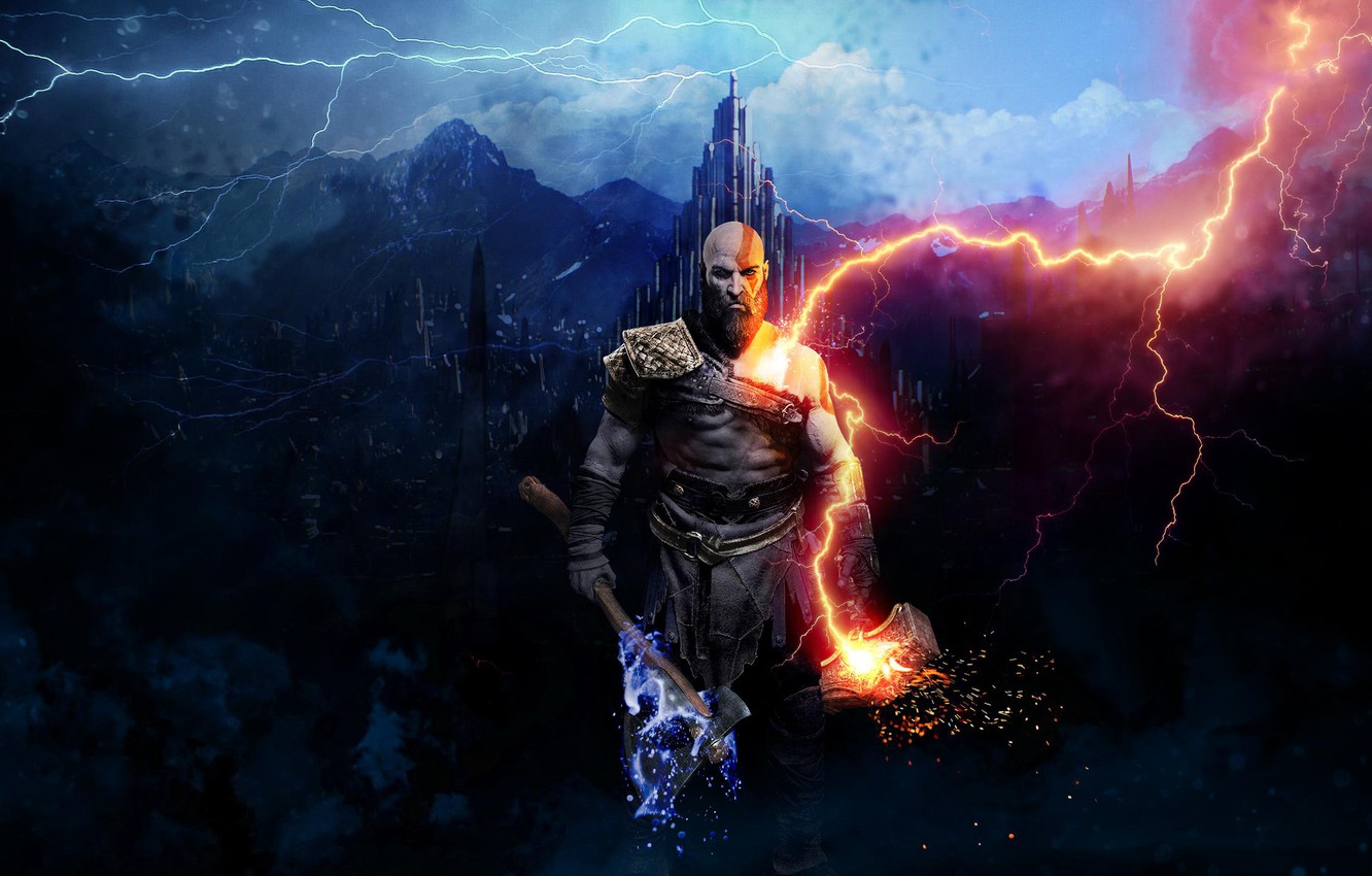 Thor Vs Kratos wallpaper by CrealIshan - Download on ZEDGE™