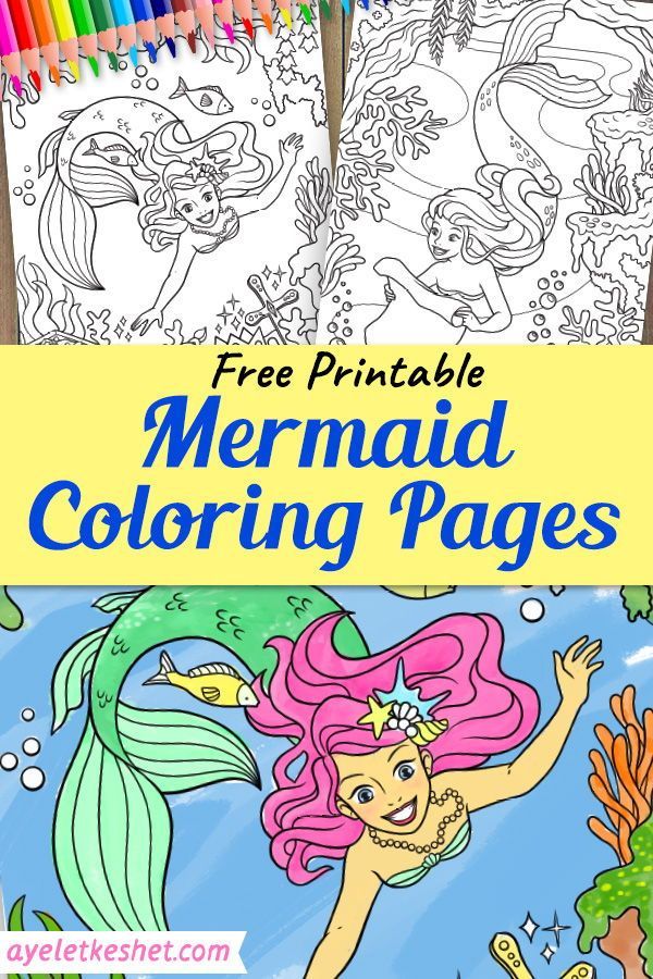 Free mermaids coloring pages