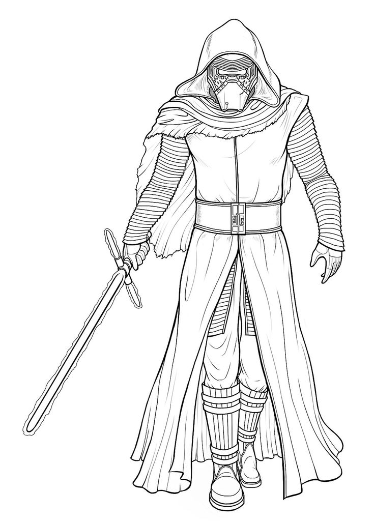 Kylo ren coloring pages