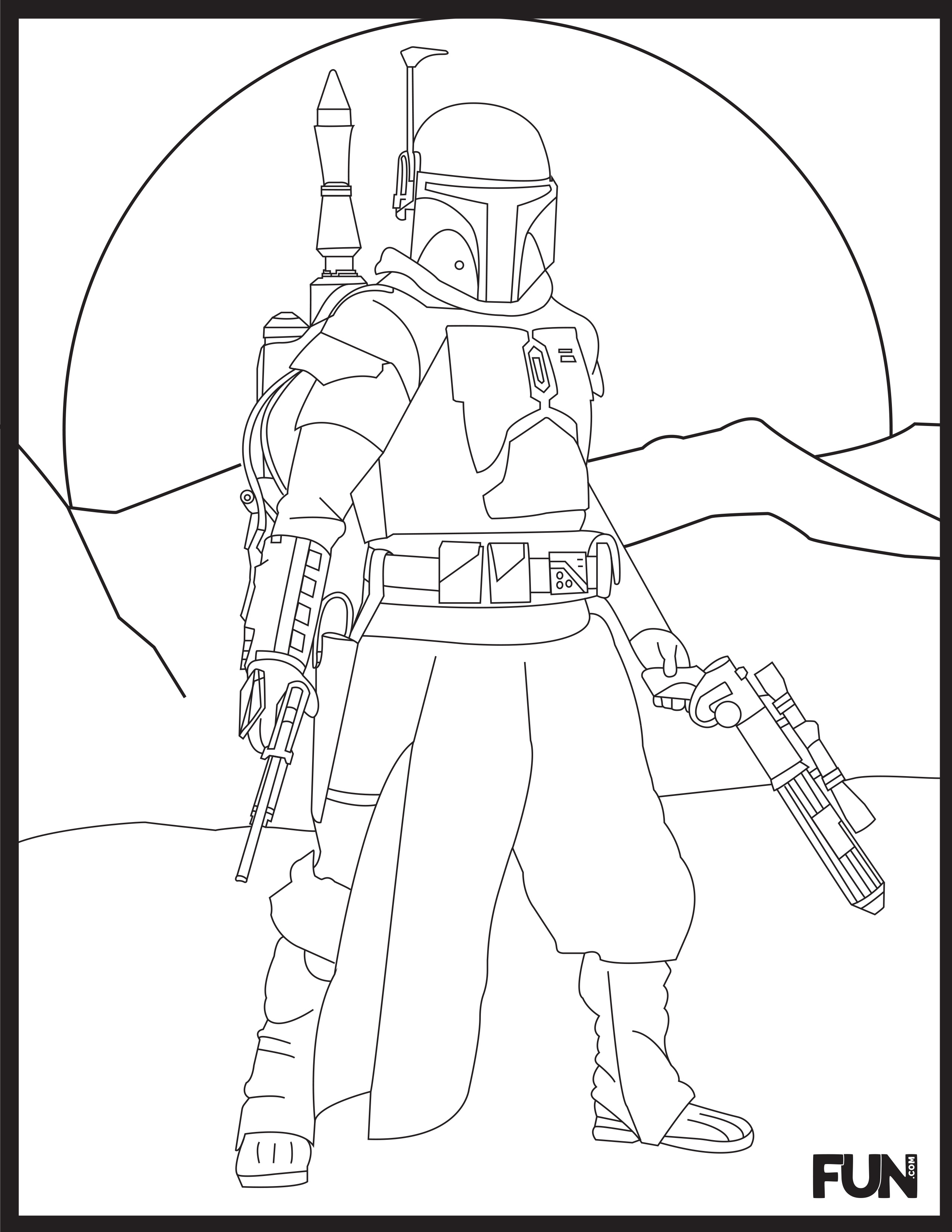 Star wars coloring pages and bingo sheets printables