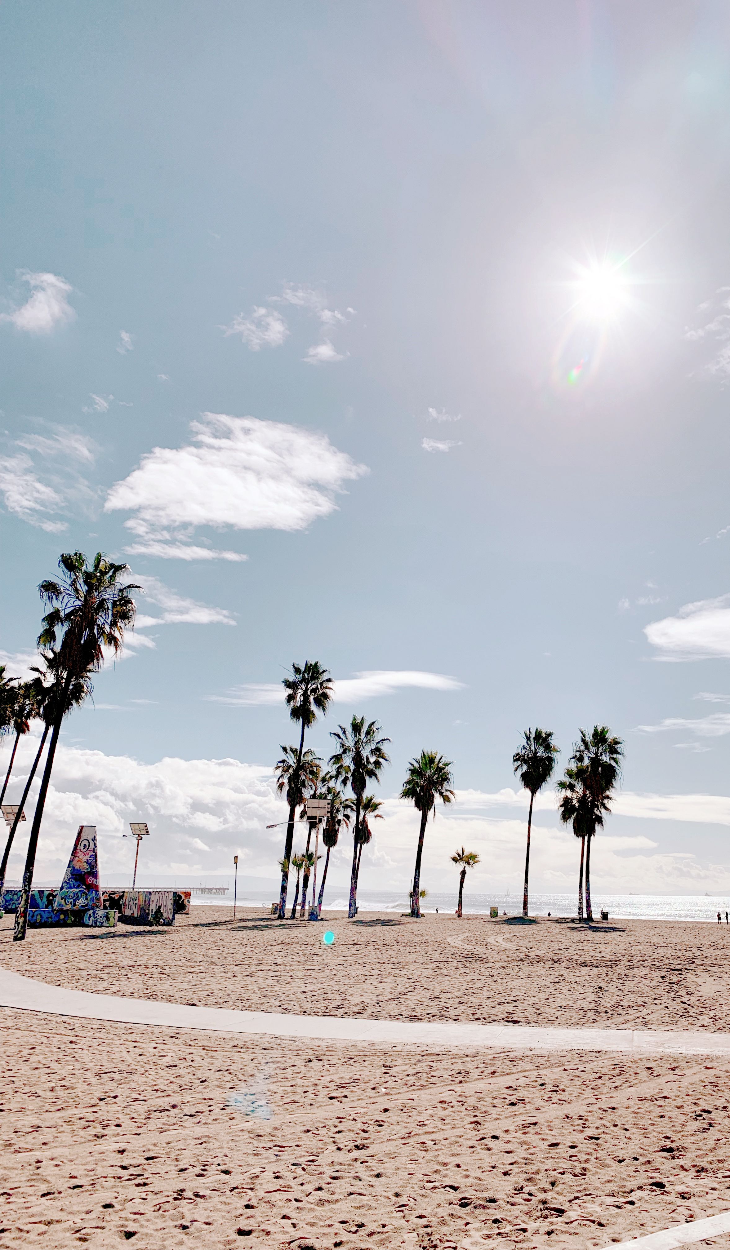 Venice beach california naturbilr strand hintergrund hintergrãn