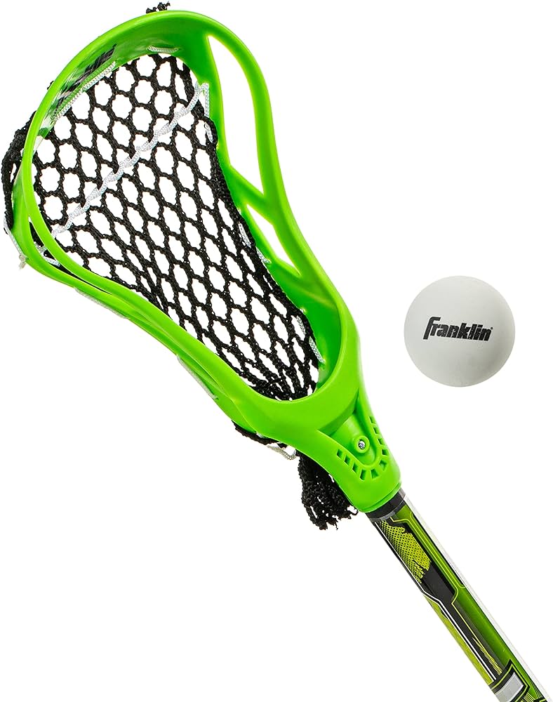 Franklin sports youth mini lacrosse stick ball set green sports outdoors