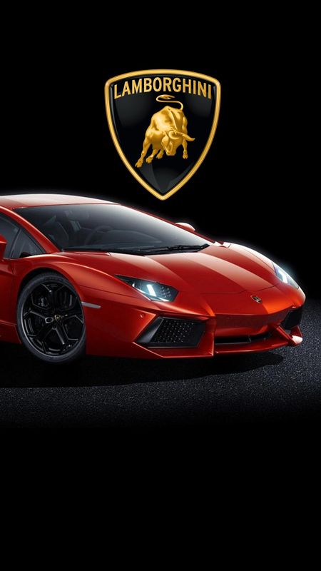 Lamborghini car and logo wallpaper download