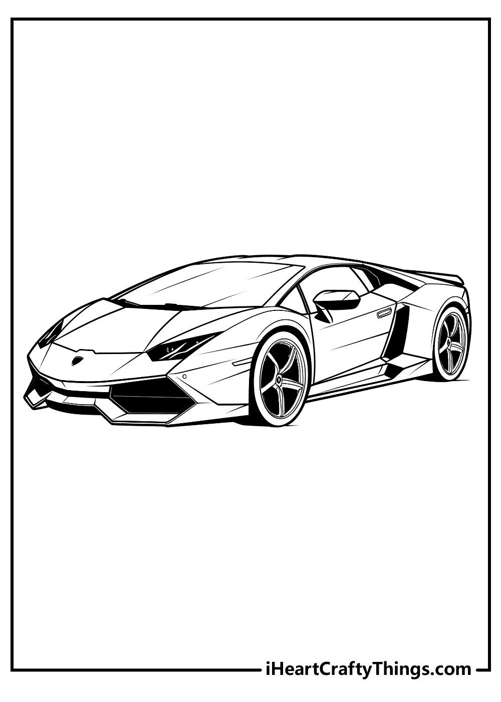 Lamborghini coloring pages free printables