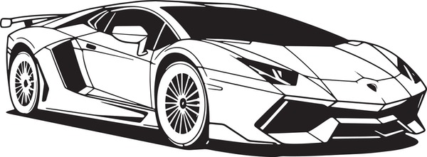Thousand coloring page car royalty