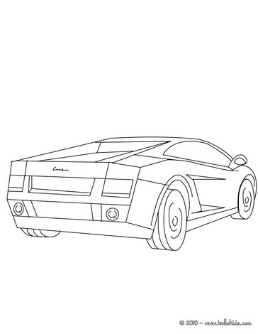 Lamborghini gallardo coloring pages