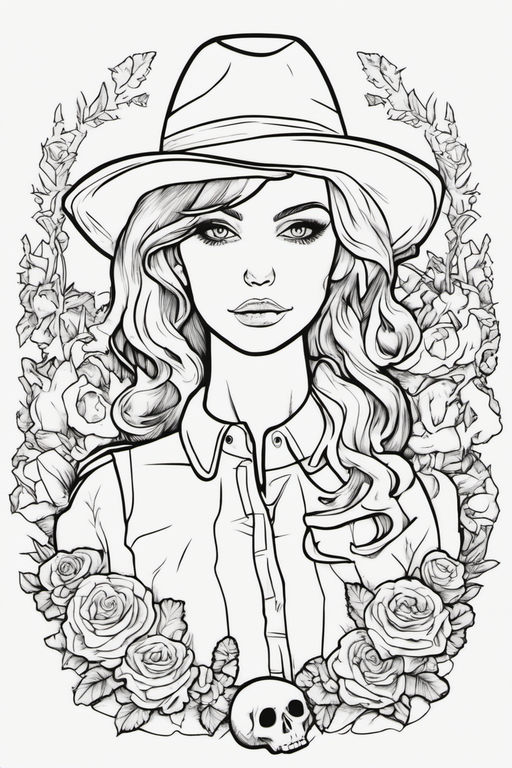 With an ink illustration of a lana del rey