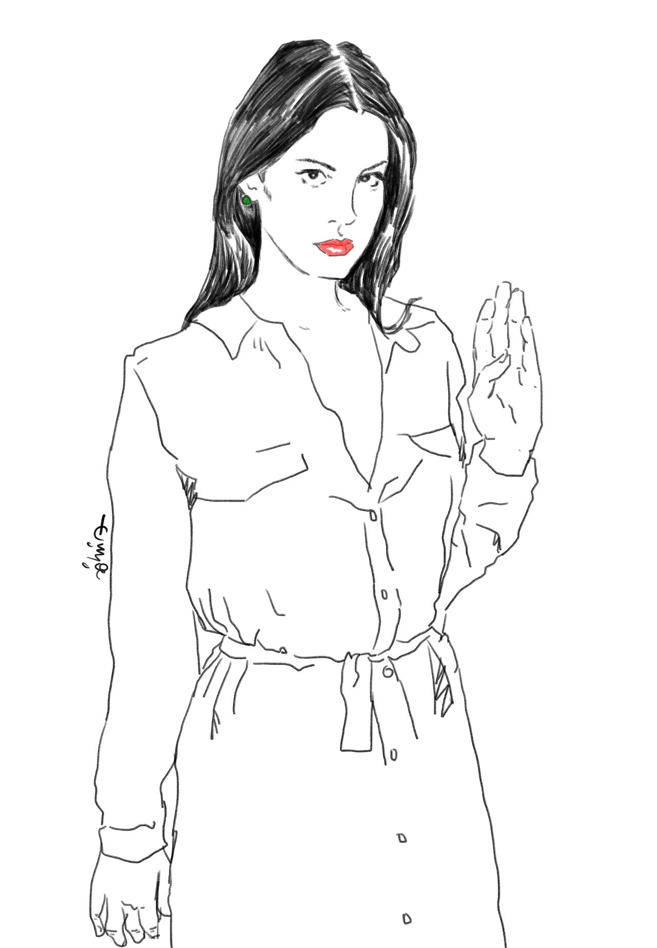 Lana del rey drawing by quilvia on