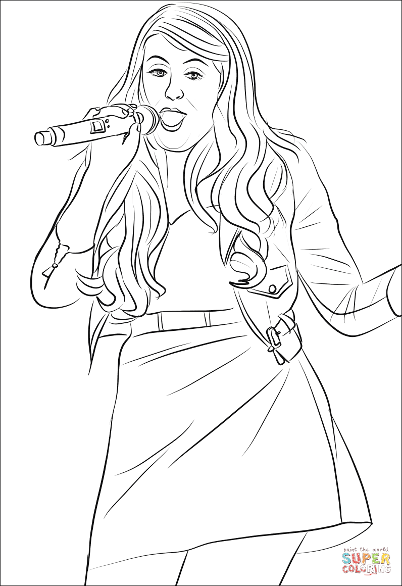 Meghan trainor coloring page free printable coloring pages