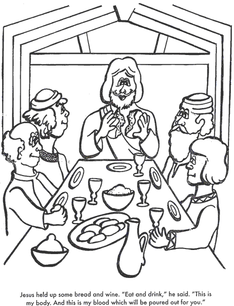 Free printable last supper coloring pages bible coloring pages bible coloring coloring pages