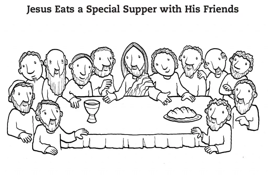 The last supper malvorlagen