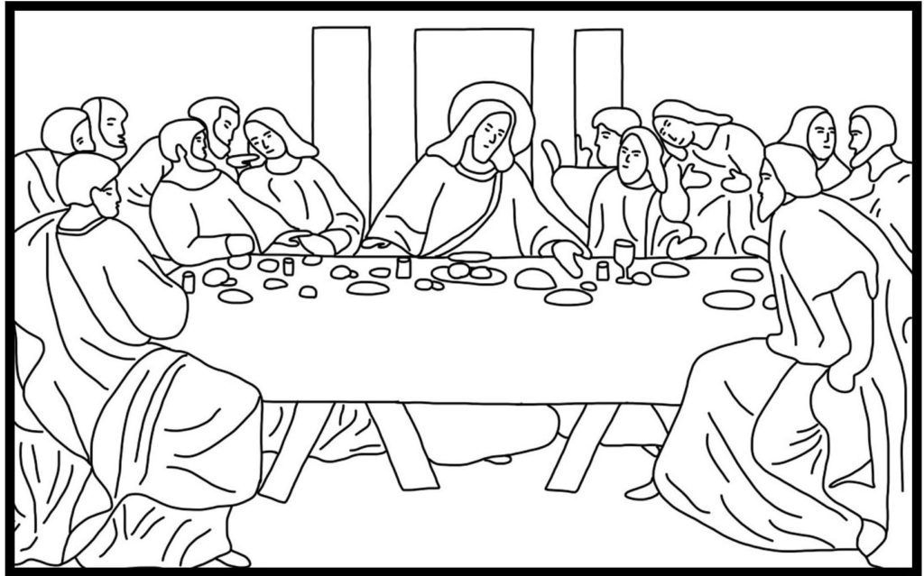 Free printable last supper coloring pages last supper jesus coloring pages coloring pages