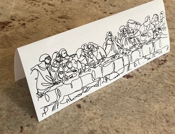 Catholic minimalist the last supper coloring page standing home decor for kids and adults