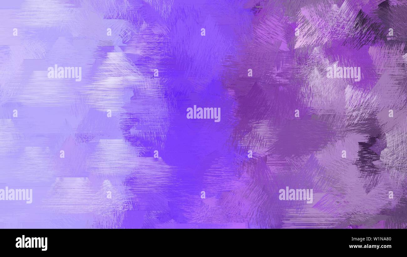 Abstract brushed watercolor background medium purple lavender blue and light pastel purple color use it as wallpaper or graphic element for poster stock photo